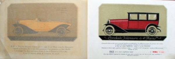 La Buire Automobiles Modelprogram 1923 Carbrochure (8429)